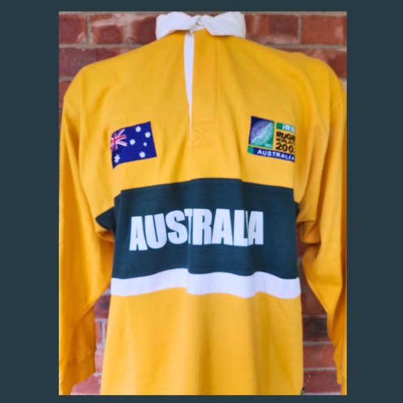AUSTRALIAN WALLABIES 2003 RWC LONG SLEEVE JERSEY MEN'S MEDIUM - Picture 8 of 10